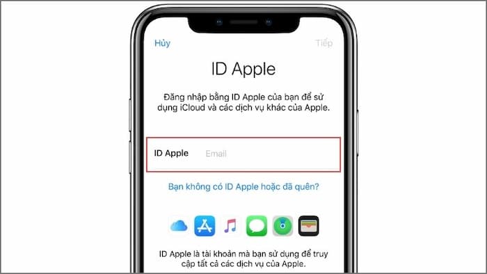 Đăng nhập Icloud