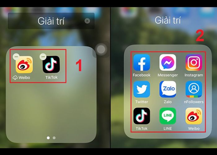 Cách ẩn ứng dụng trên iPhone Kéo thả ứng dụng