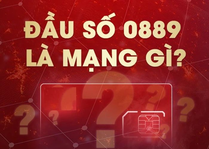 Sim đầu số 0889 là của nhà mạng Vinaphone