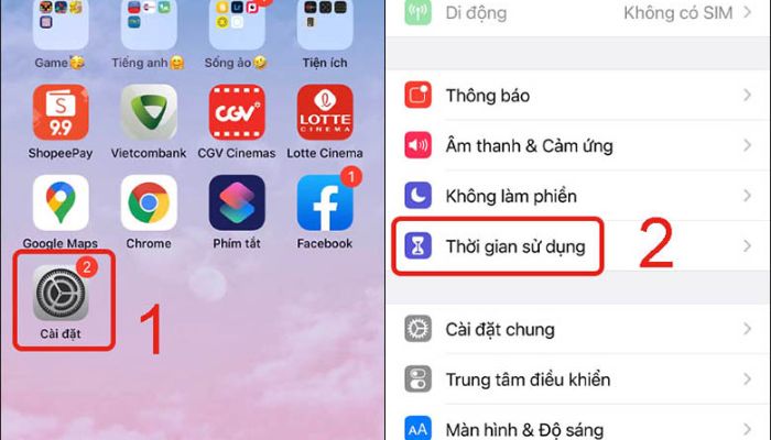 Cách ẩn ứng dụng trên iPhone Chọn thời gian sử dụng