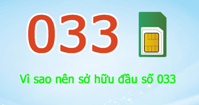 Nên hay không việc sử dụng đầu số 033