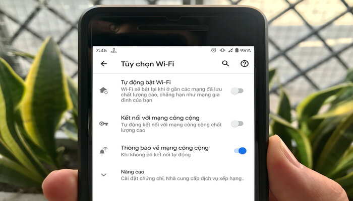 Tắt tính năng tự động kết nối wifi trên điện thoại Android