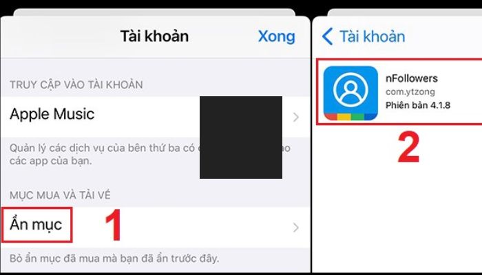 Truy cập App Store tìm ứng dụng bị ẩn